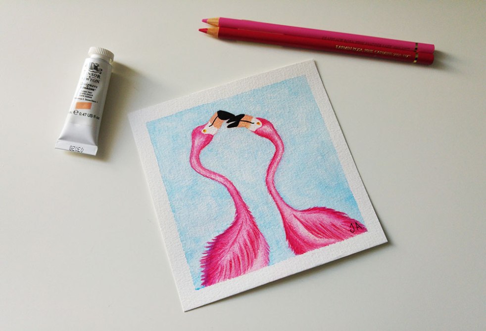 52 Semanas de desafío de ilustración - Flamemcos