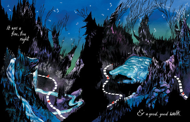 Emily Carroll Cruzando el Bosque